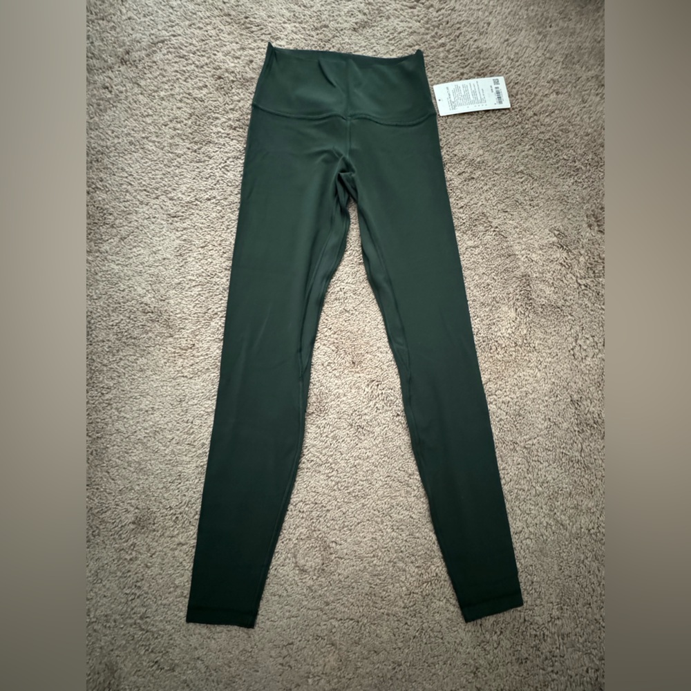 Lululemon Align High Rise leggings 28’’ in legacy green